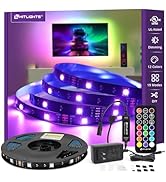 HitLights 32.8ft LED Strip Lights, RGB 5050 Color Changing LED Light Kit Ultra Brighter 300LEDs F...