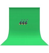 Bower Green Screen Fabric Backdrop for Streaming, Gaming, Broadcasting