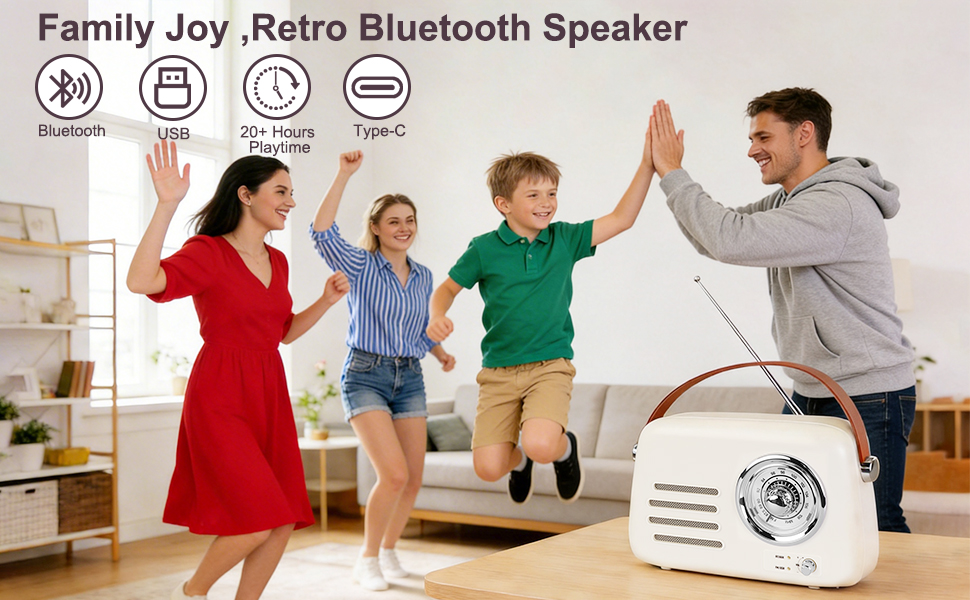 retro bluetooth speaker