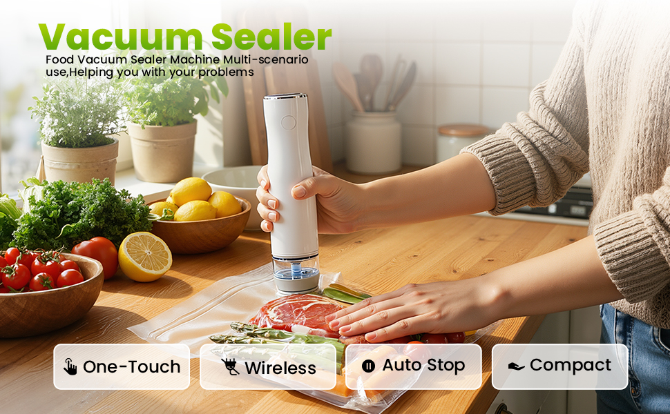 Compact Vacuum Sealer for Food