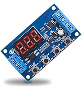3.3-15V Forward/Reverse DC Motor Controller Adjustable Speed 0-100, Timing Delay Relay Cycles Tim...
