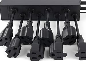 8 Rear Outlets
