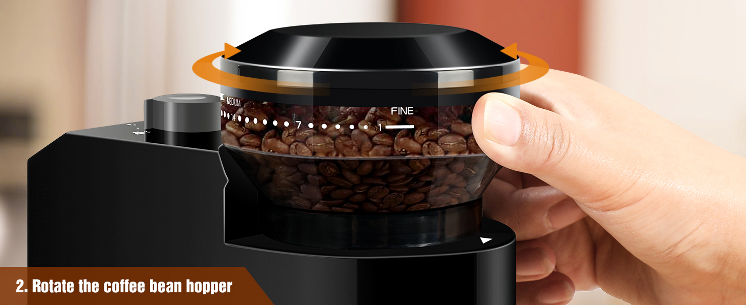 electric burr coffee grinder