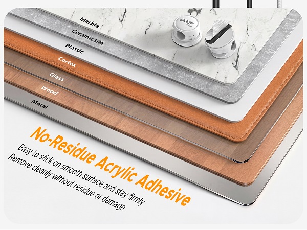 Easy to stick on smooth surface and stay firmly. Remove cleanly without residue or damage.