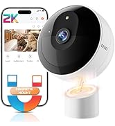 Dzees Magnetic Security Cameras Wireless Outdoor,2K AI Cameras for Home Security, Battery Powered...