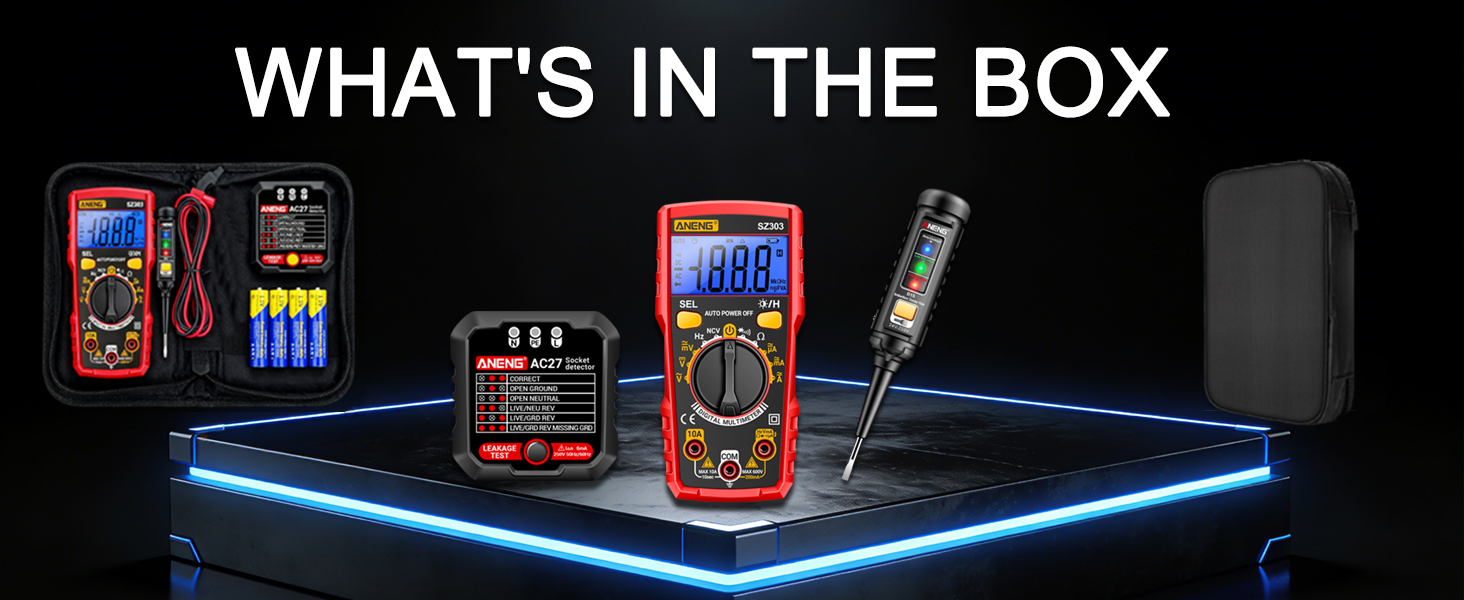 Multimeter Kit with Non Contact Voltage Tester
