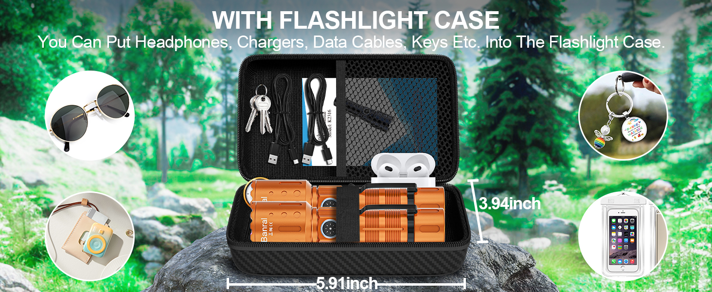 WITH FLASHLIGHT CASE