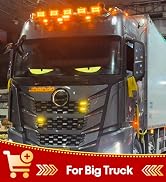 Super RGB 36"x7.5" Large LED Eyes for Truck Windshield, Big Devil Eye for Car Windshield, Flexibl...