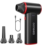 GOOLOO F3 Electric Air Duster, 150000 RPM Strong Wind Portable Dusters for Cleaning, 3-Speed Adju...