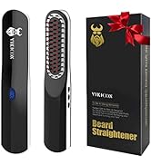 Beard Straightener, Beard Straightening Comb with Cordless/Mini Sized/Auto Shut Off for Traveling...