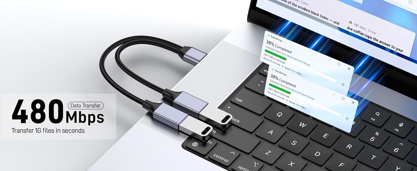 USB Splitter 1 in 2 Out