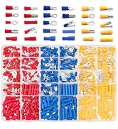 LENTAD 480 PCS Insulated Crimp Wire Connectors, Assorted Crimp Terminal Kit, Mixed Quick Disconne...