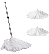Matthew Cleaning Non-Woven Commercial Disposable Mop,Universal Headband,Super Absorbent,Stainless...
