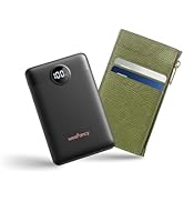 WeeFancy Small Portable Charger Power Bank 10,000 mAh, Upgraded Compact Battery Pack for Phone Ch...