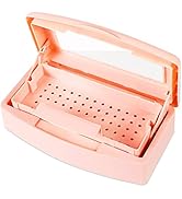 Gusnilo Sterilizer Box Nail Tool Barbicide Disinfectant Jar Plastic Disinfectant Container Suitab...