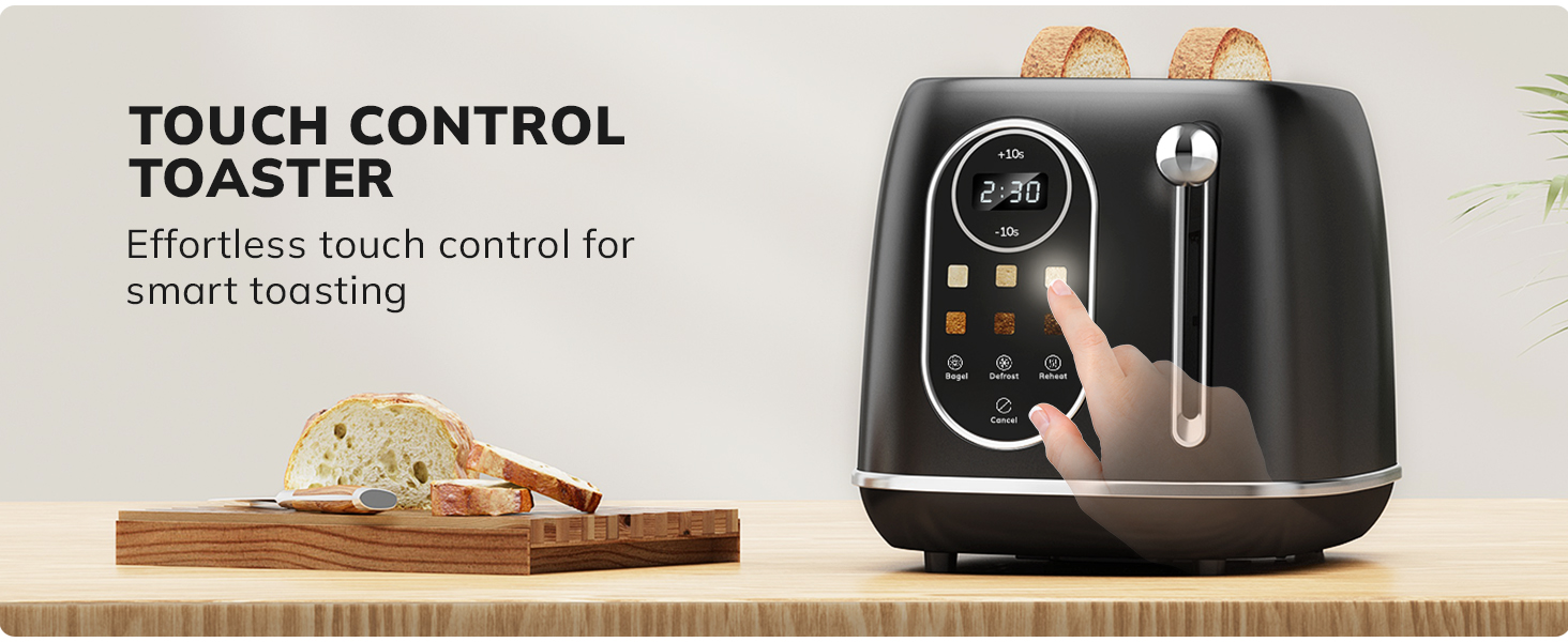 touch control toaster