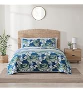 Tommy Bahama - King Quilt Set, Reversible Cotton Bedding with Matching Shams, Medium Weight, Oeko...