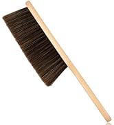 Woooden Hand Whisk Broom Small Hand Broom Dust Brush with Wood Handle Bench Brush Soft Bristle Br...