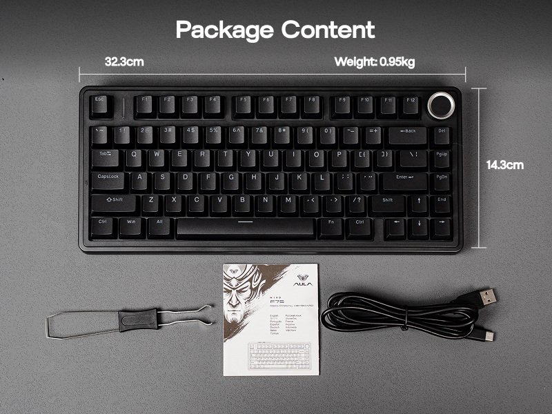 EPOMAKER Aula F75-Wired 75% Gaming Keyboard