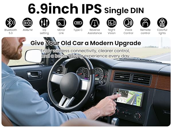 single din radio