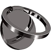 Ultra Slim Phone Ring Holder, Tomorotec Thin Cell Phone Ring Stand for Magnetic Car Mount with Bl...