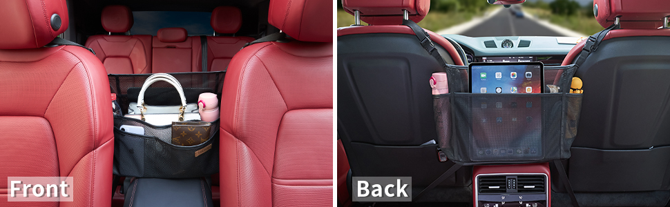 carseat organization gap filler mask holders for kids handbag hammock - car storage for purse