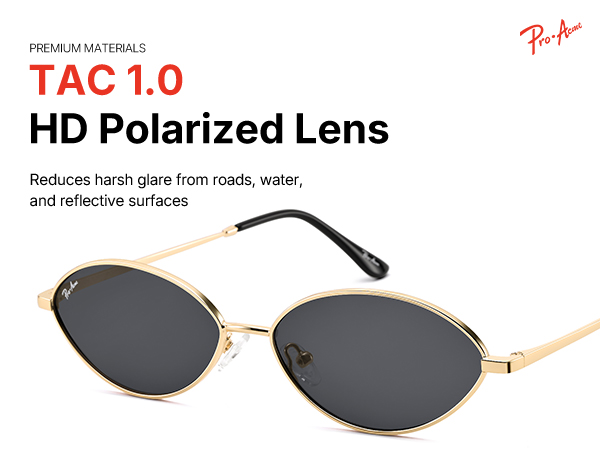 Pro Acme Retro Oval Cat Eye Sunglasses for Women