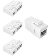 Enmane Cat6 Keystone Coupler RJ45 Coupler Ethernet Coupler Inline Female to Female Cable Extender...