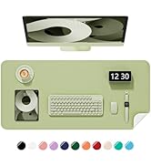 Niniubye Desk Pad, 30" x 14" PU Leather Non-Slip Desk Mat Large Mouse Pad for Desktop, Waterproof...