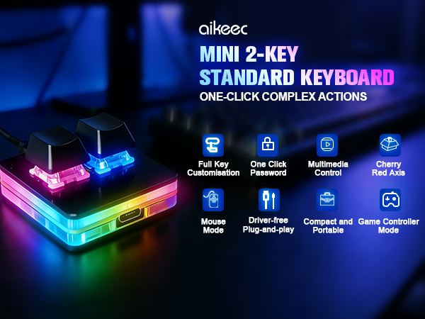 5 key mini mechanical programmable gaming keypad macro OSU keyboard