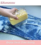 SXunacou Hands Free Multi-Functional Soap Bubble Box, Roller Brush, Washer Tray, Soap Rack, Soap ...