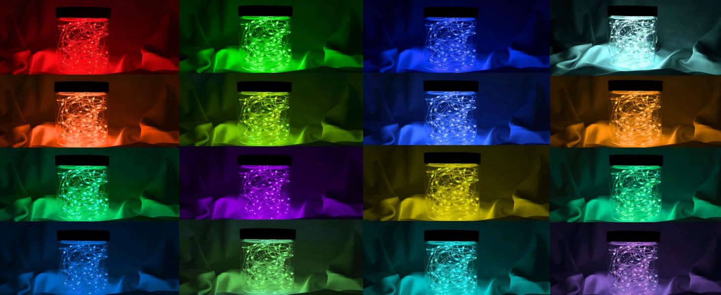 Fairy Lights Battery Operated Multicolor Changing