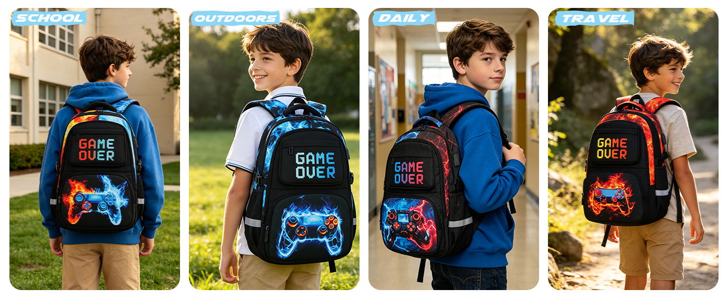 Gaming Bookbag Waterproof