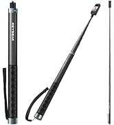 REYGEAK 118" Extended Selfie Stick for Insta360 X4,9.8ft Ultra Long Invisible Selfie Pole with 1/...