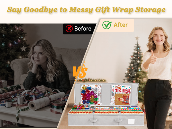 Gift Wrapping Paper Organizer Storage