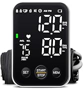 Blood Pressure Monitor Blood Pressure Machine for Home Use with Storage Bag Medium Black