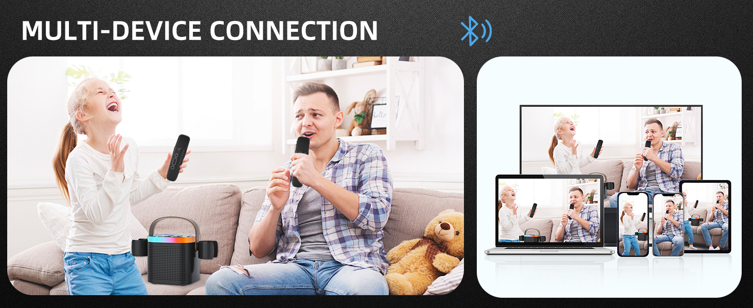 Portable Bluetooth speaker with can be connected to many different devices