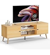 DUMOS TV Stand for 55 60 inch TV, Modern Mid Century Entertainment Center with Storage, Wooden Me...