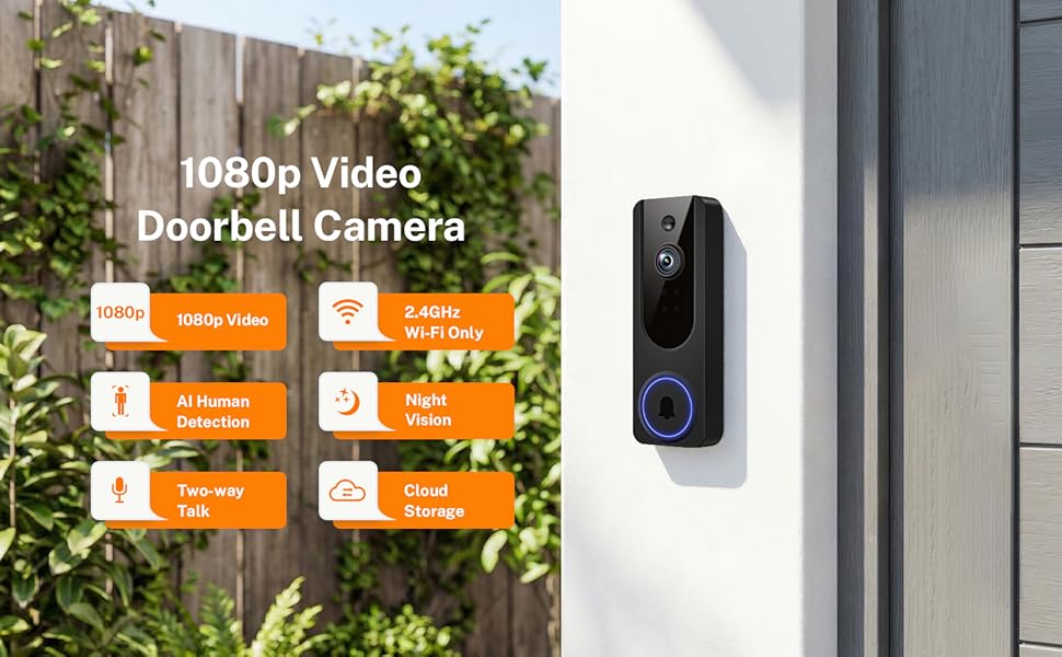 1080P Wireless Video Doorbell Camera