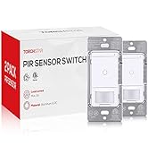 TORCHSTAR Motion Sensor Switch, 5Amp PIR Sensor Light Switch Occupancy and Vacancy Options, Singl...