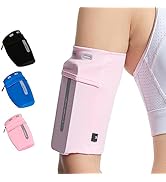 HiRui Running Armband Sleeve Universal Sports Armband Cell Phone Holder Armband for Exercise Work...