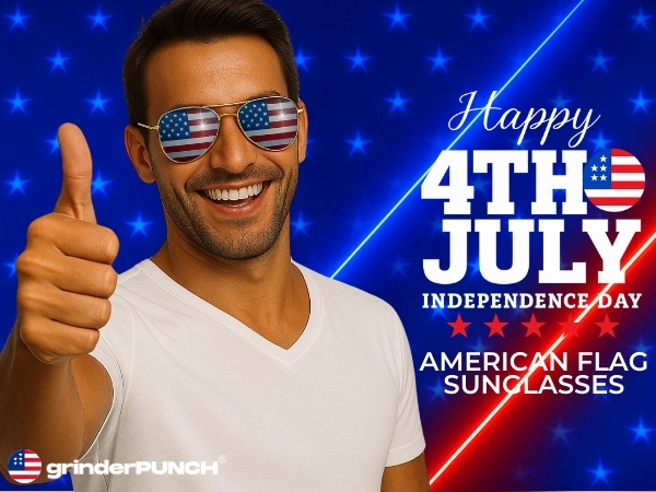  Bulk USA American Flag Aviator Sunglasses