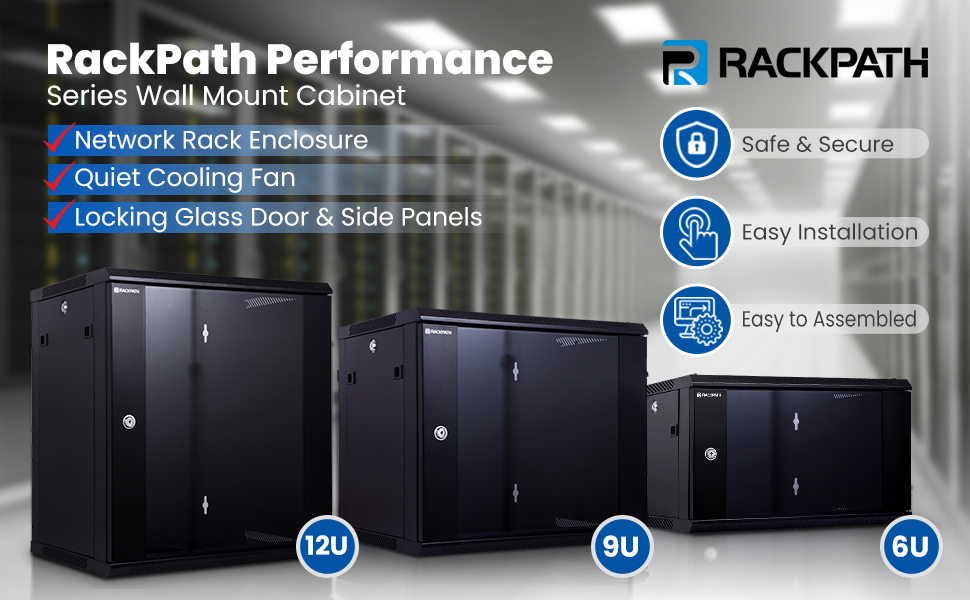 This RackPath Performance Series wall mount cabinet 
