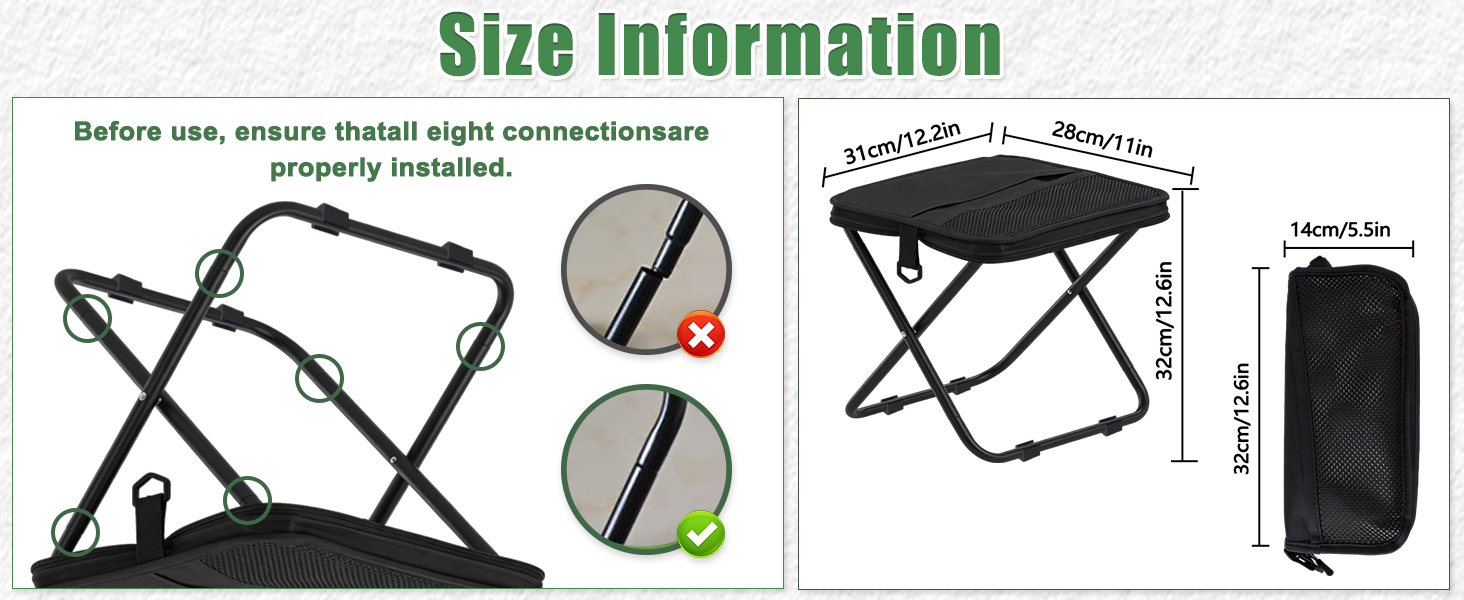 Portable Ultralight Collapsible Stool