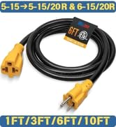 5-15p to 5-20r 6-20r 6-15r ev adapter