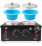 Portable Wax Warmer Machine for Painless Hair Removal, Women Men Professional Wax Heater with Adj...