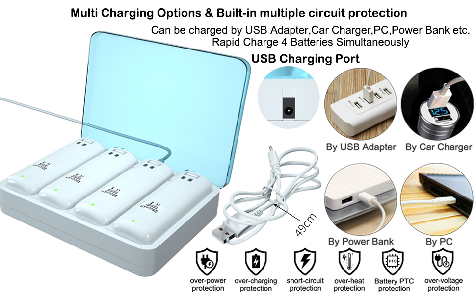 Multi Charging Options&amp;amp;Muotl-in multiple circuit protection