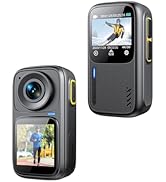 Andoer 4K/30FPS Sports Camera WiFi Camera Dual Screen 6-Axis Anti-Shake Touch Control APP Remote ...