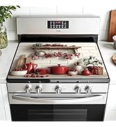 AOHMPT Multi-Design Stove Top Cover for Glass/Electric Stoves - 3-in-1 Heat-Resistant Protector M...