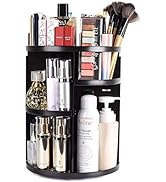 sanipoe 360 Rotating Makeup Organizer, DIY Adjustable Makeup Carousel Spinning Holder Storage Rac...